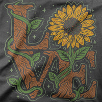 
              LOVE Sunflower Design Organic Womens T-Shirt
            