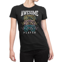 
              Awesome Player 3 Controls Design Organic Womens T-Shirt
            