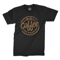 
              No Coffe No Workee Slogan Design Organic Mens T-Shirt
            