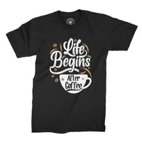 
              Life Begins After Coffee Organic Mens T-Shirt
            
