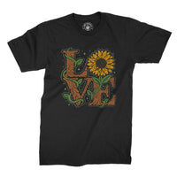 
              LOVE Sunflower Design Organic Mens T-Shirt
            