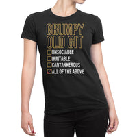 
              Grumpy Old Git Funny Check List Options Organic Womens T-Shirt
            