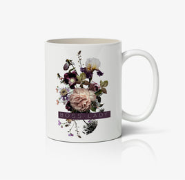 Boss Lady Floral Design Ceramic Mug