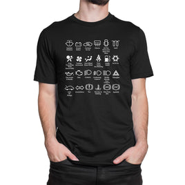 Flashing Car Light Symbol Meanings Funny Design Organic Mens T-Shirt