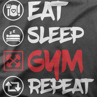 
              Eat Sleep Gym Repeat Organic Womens T-Shirt
            