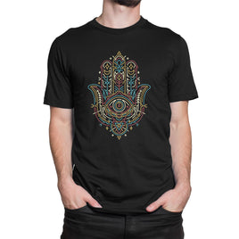 Hand Of Fatima Design Organic Mens T-Shirt