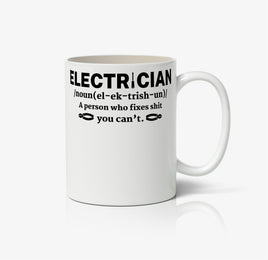 Electrician Funny Definition Ceramic Mug