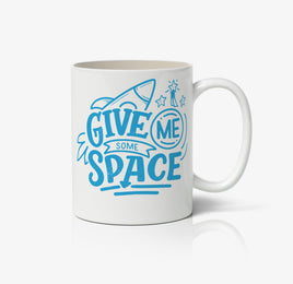 Give Me Some Space Rocket Design Ceramic Mug