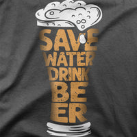 
              Save Water Drink Beer Organic Mens T-Shirt
            