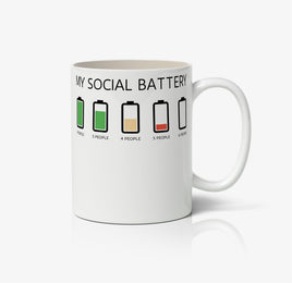 My Social Battery Meter Ceramic Mug
