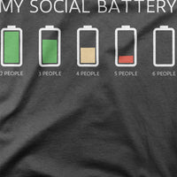 
              My Social Battery Meter Organic Womens T-Shirt
            