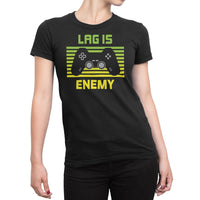 
              Lag Is Enemy Organic Womens T-Shirt
            
