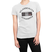
              Classically Trained Retro Design Organic Womens T-Shirt
            