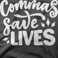 
              Comma Saves Lives Organic Womens T-Shirt
            