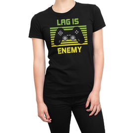 Lag Is Enemy Organic Womens T-Shirt