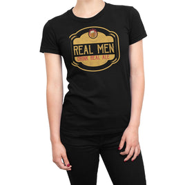Real Men Drink Real Ale Organic Womens T-Shirt