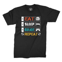 
              Eat Sleep Game Repeat Organic Mens T-Shirt
            