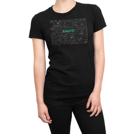 Analyst Chalk Board Design Organic Womens T-Shirt