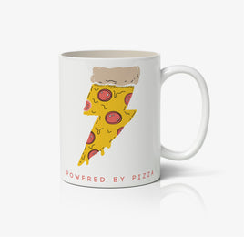Powered By Pizza Ceramic Mug