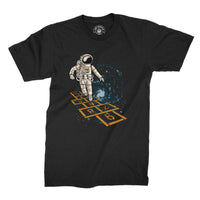 
              Hopscotch Astronaut Design Organic Mens T-Shirt
            