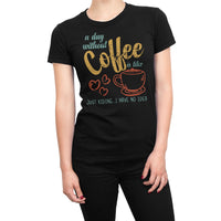 
              A Day Without Coffee Its Like, Just Kidding, I Have No Idea Organic Womens T-Shirt
            