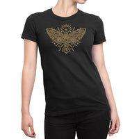 
              Yellow Moth Illustration Organic Womens T-Shirt
            
