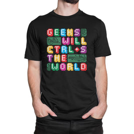 Geeks Will Ctrl + S Save The World Organic Mens T-Shirt