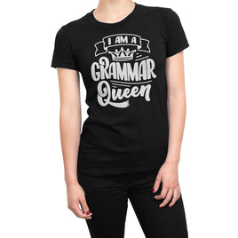 I Am A Grammer Queen Organic Womens T-Shirt