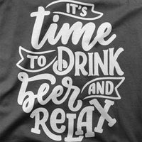 
              Its Time To Drink Beer And Relax Organic Womens T-Shirt
            