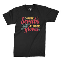 
              Coffee Scrubs And Rubber Gloves Organic Mens T-Shirt
            