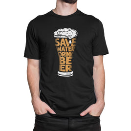 Save Water Drink Beer Organic Mens T-Shirt