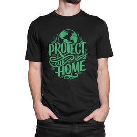 Protect Our Home Green Earth Design Organic Mens T-Shirt