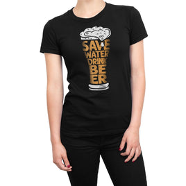 Save Water Drink Beer Organic Womens T-Shirt