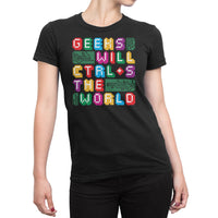 
              Geeks Will Ctrl + S Save The World Organic Womens T-Shirt
            