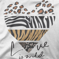 
              Love Is Wild Organic Womens T-Shirt
            