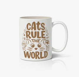 Cats Rule The World Ceramic Mug