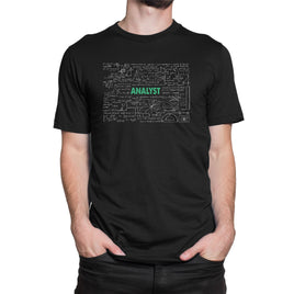Analyst Chalk Board Design Organic Mens T-Shirt