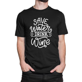 Save Water Drink Wine Organic Mens T-Shirt