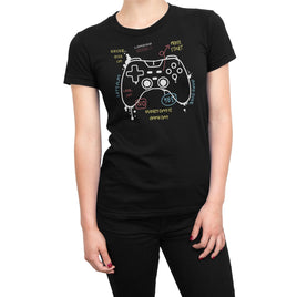 Every Day Is Game Day With Joy Stick Design Organic Womens T-Shirt
