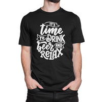 
              Its Time To Drink Beer And Relax Organic Mens T-Shirt
            