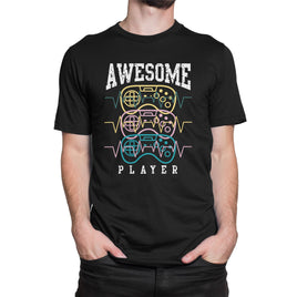 Awesome Player 3 Controls Design Organic Mens T-Shirt