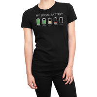 
              My Social Battery Meter Organic Womens T-Shirt
            