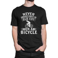 
              Never Underestimate An Old Guy On A Bicycle Organic Mens T-Shirt
            