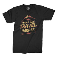
              Work Hard Travel Harder Organic Mens T-Shirt
            