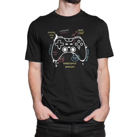 Every Day Is Game Day With Joy Stick Design Organic Mens T-Shirt
